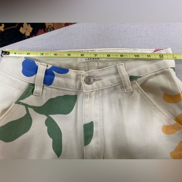 PacSun ultra high rise flare carpenter butterfly floral jeans sz 26 - Picture 11 of 13